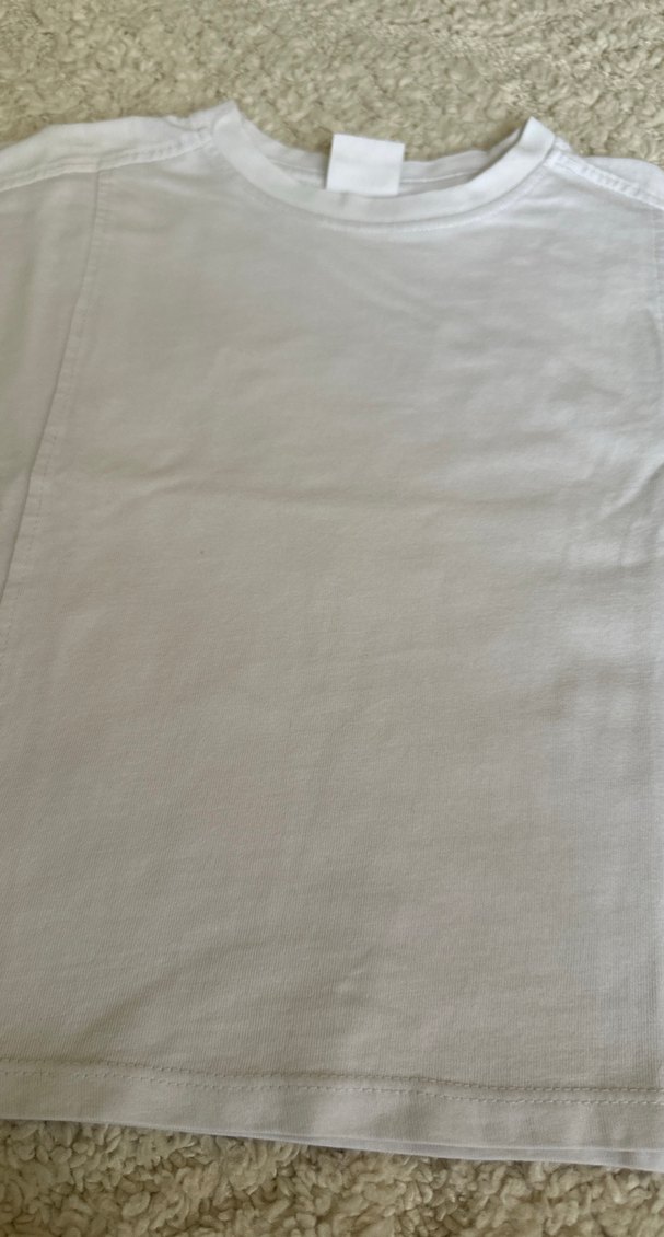 3-4 yaş Beyaz Çocuk Kısa Kollu tişört - Görsel 2