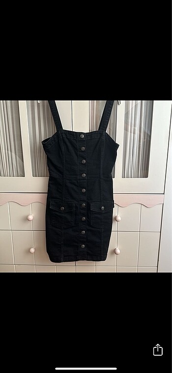 H&M 36 beden kot elbise