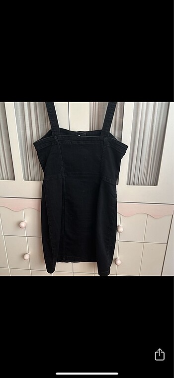 36 Beden siyah Renk H&M 36 beden kot elbise