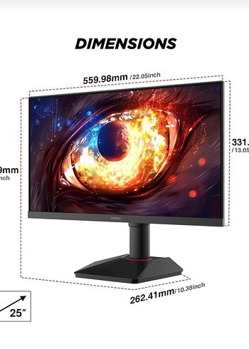 SIFIR GARANTİLİ 320HZ Koorui G2511E 24.5 İnç Monitör, IPS FHD - Görsel 2