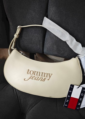 Tommy Hilfiger Tommy Jeans Krem Mini Omuz Cantasi