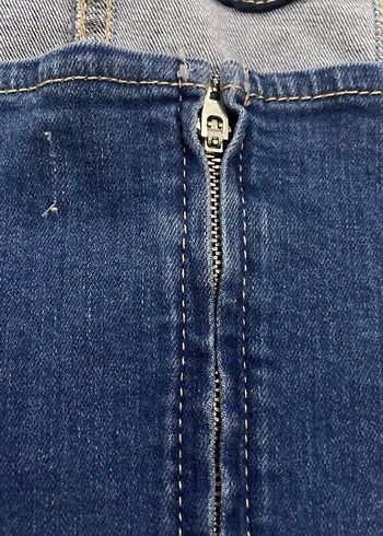 Kadın Mavi Denim Straplez Büstiyer - Görsel 5