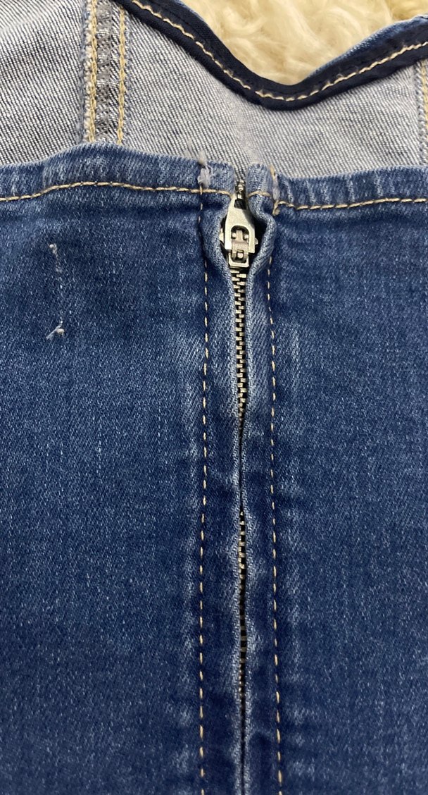 Kadın Mavi Denim Straplez Büstiyer - Görsel 5