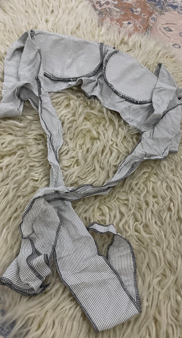 Gri Zebra Desenli Bohem Büstiyer - Görsel 3