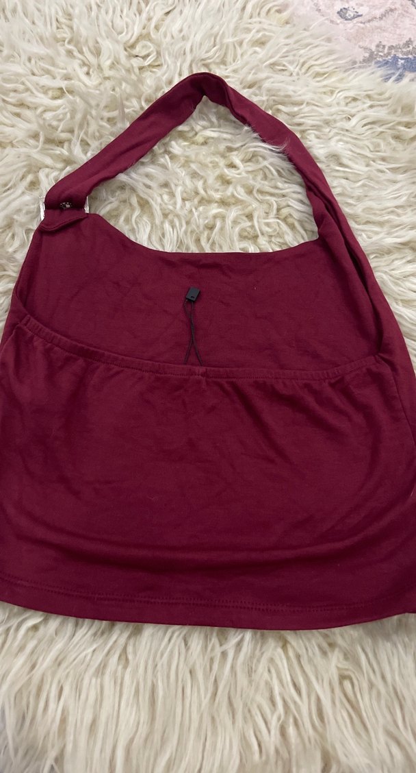 Bordo Kadın Günlük Omuz Çantası - Görsel 4