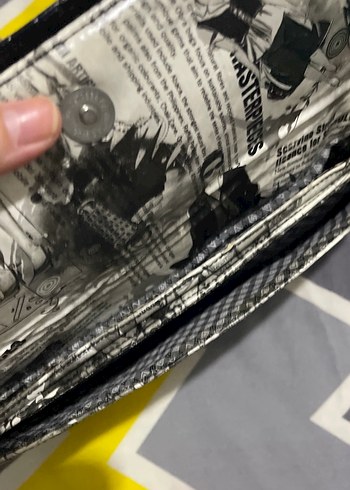 Baskılı Tokalı Kadın Portföy Çanta - Görsel 4