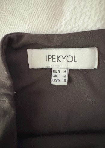 m Beden Siyah tek omuz çift askılı bluz