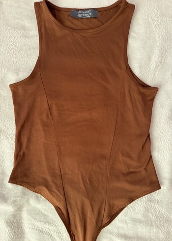 Kahverengi Kolsuz Bodysuit