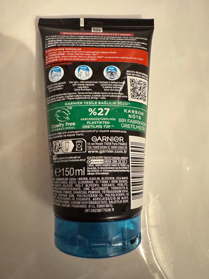 Garnier Siyah Nokta karşıtı kömürlü maske - Görsel 2