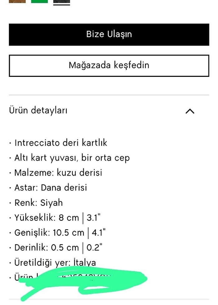 Bottega baklava desenli siyah kartlık - Görsel 2