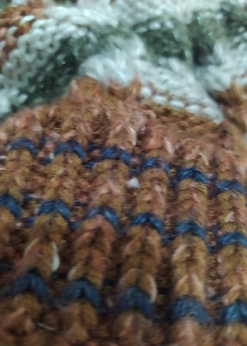 Bohem Tarzı Örgü Kadın Bere - Görsel 2