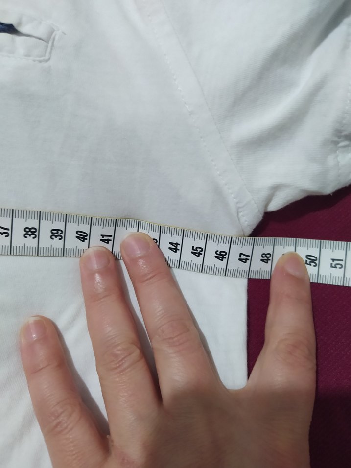 Erkek Beyaz Kısa Kollu Polo Tişört - Görsel 3