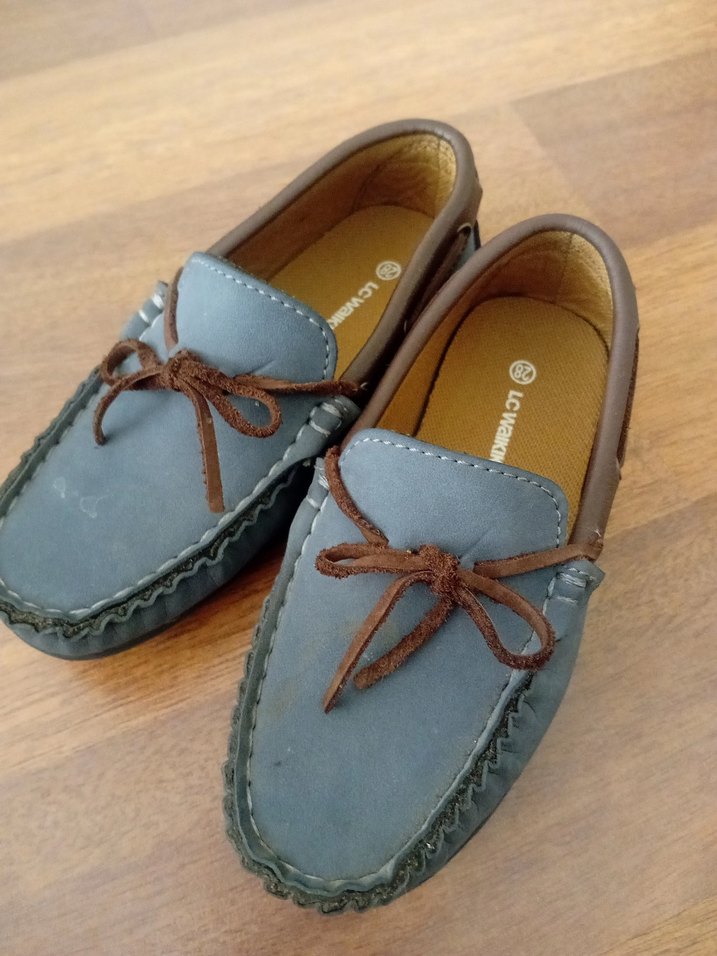 Mavi Süet Erkek Çocuk Loafer Ayakkabı - Görsel 4