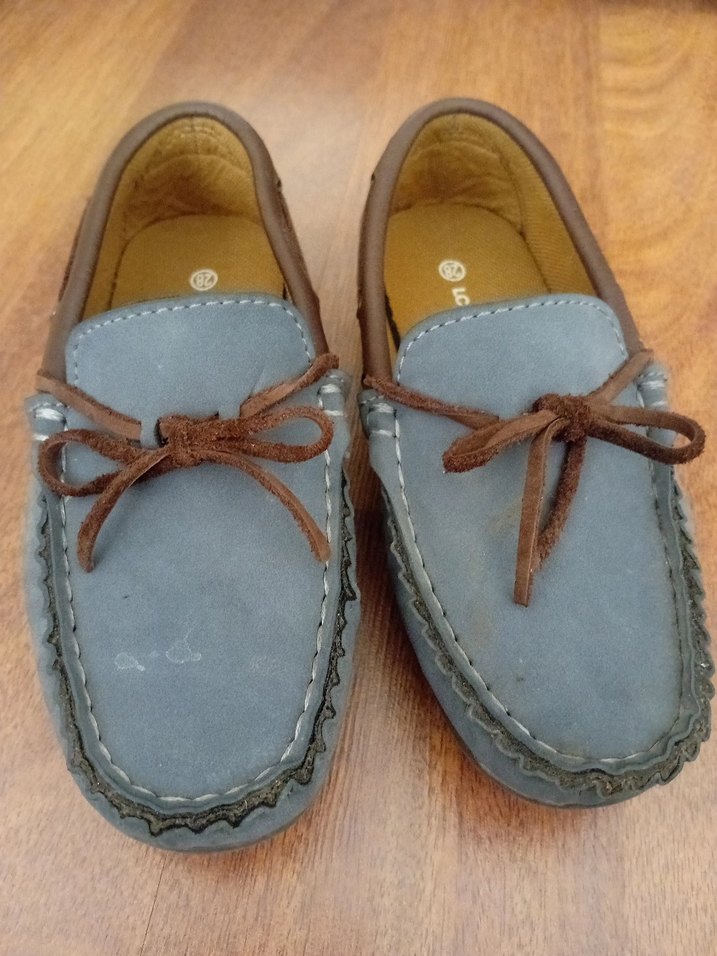 Mavi Süet Erkek Çocuk Loafer Ayakkabı - Görsel 2