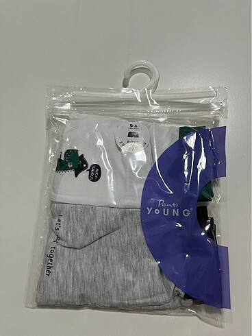 Penti erkek çocuk 5-6 yaş 2 li boxer