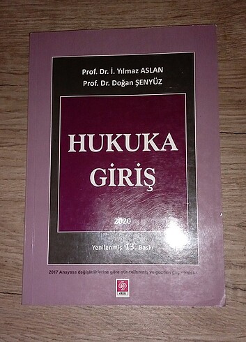 Hukuka giriş kitabı 