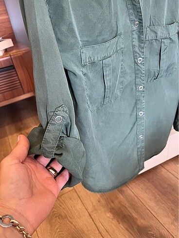 xs Beden haki Renk ZARA GÖMLEK
