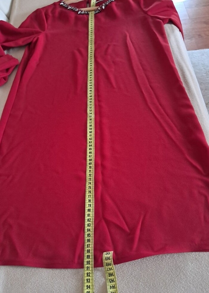 #abiye elbise 1 kez girildi krep kumaş ütüsüdür # - Görsel 3