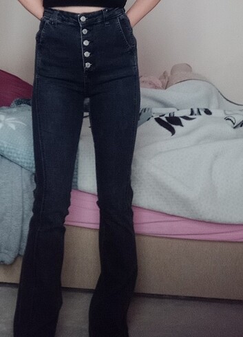 Trendyol & Milla trendyolmilla antrasit flare jeans