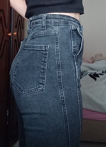 36 Beden trendyolmilla antrasit flare jeans