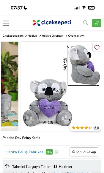 Peluş koala