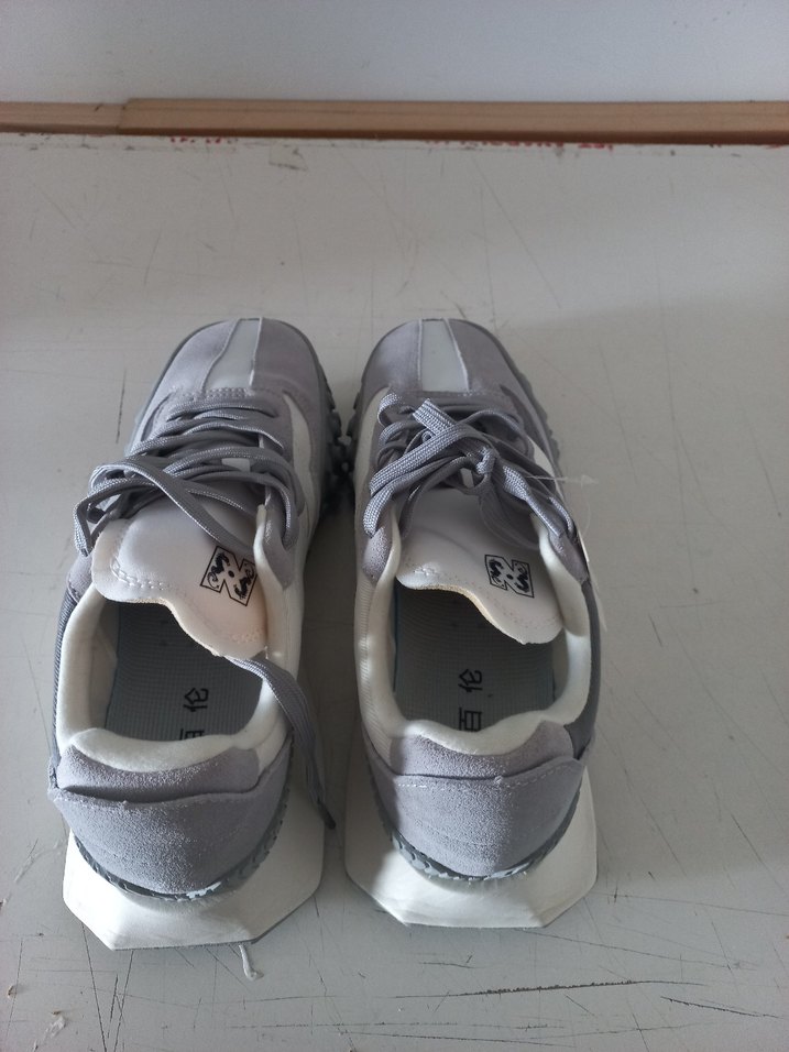 Gri Bağcıklı Stiletto Topuklu Erkek Spor Ayakkabı - Görsel 3