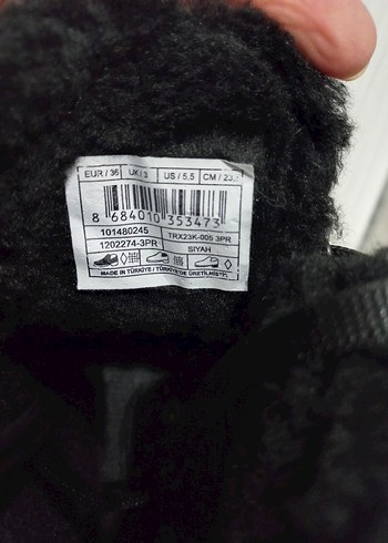 Siyah Kürklü Kadın Dolgu Topuk Bot - Görsel 2