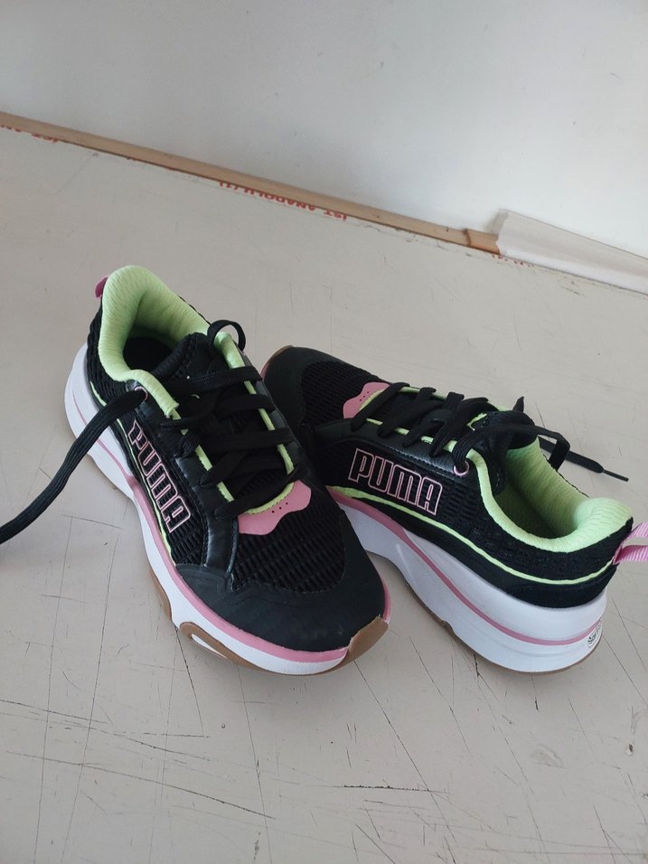 Puma Kadın Siyah-Pembe Spor Ayakkabı - Görsel 3