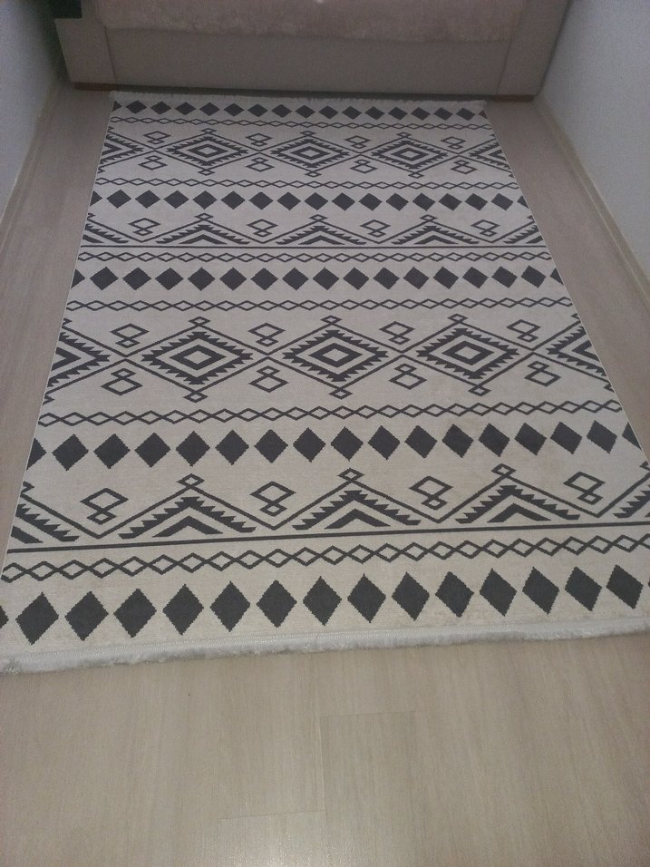 Gri Desenli Geleneksel Halı 4 metrekare - Görsel 3