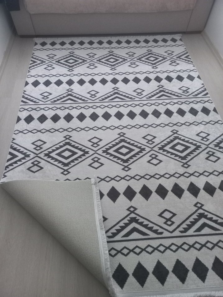 Gri Desenli Geleneksel Halı 4 metrekare - Görsel 2