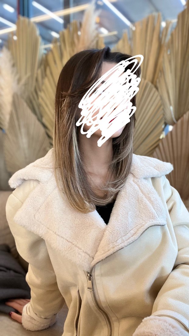 Bej Kürklü Denim Midi Kadın Ceket - Görsel 2