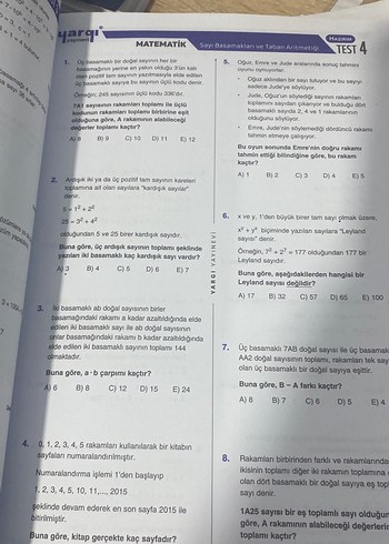 KPSS 2026 Genel Yetenek Matematik Soru Bankası - Görsel 2
