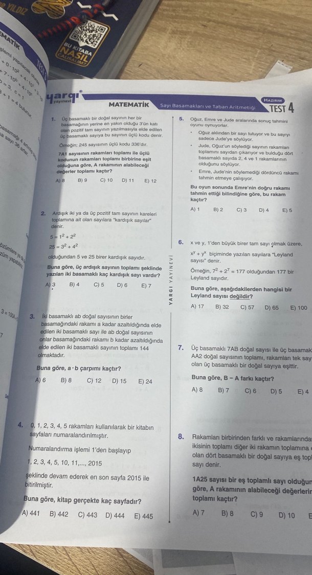 KPSS 2026 Genel Yetenek Matematik Soru Bankası - Görsel 2