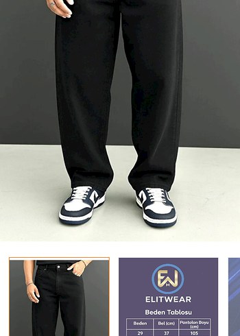 Skechers Siyah Duz Kesim Pantolon 26 Beden Erkek Pantolon