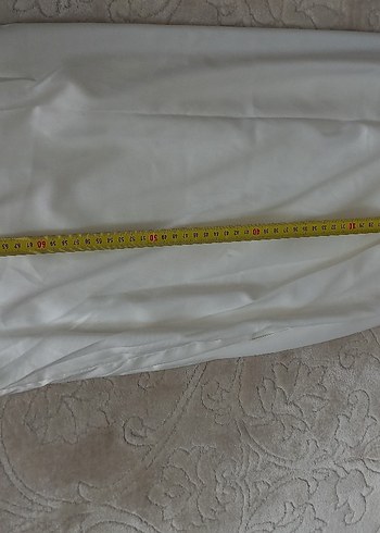 Saten etek içlik Beyaz Parlak Düz saten etek - Görsel 6