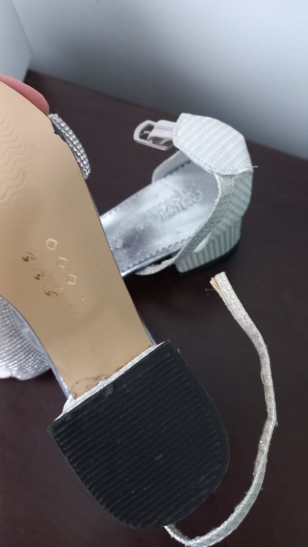 Beyaz Blok Topuklu kız çocuk Abiye Ayakkabı - Görsel 3