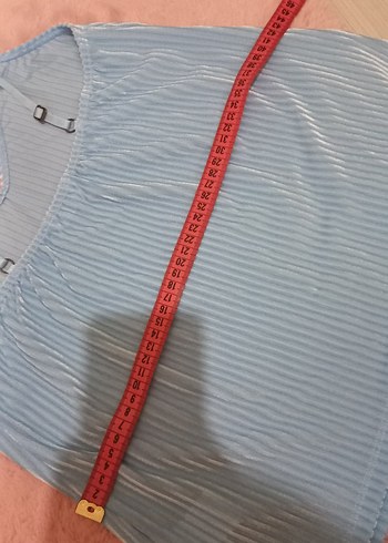 penti Mavi renk Pilili V Yaka Kadın kadife Atlet - Görsel 5