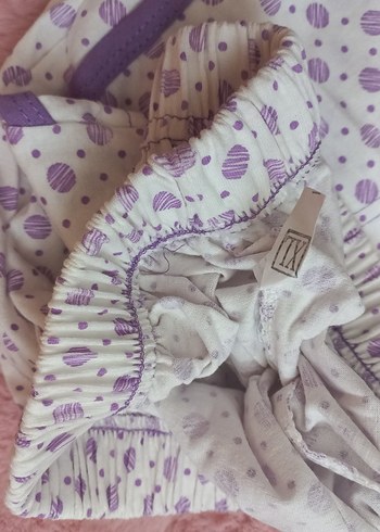Bohem Tarz Pastel Mor Bağcıklı Pijama Altı - Görsel 6