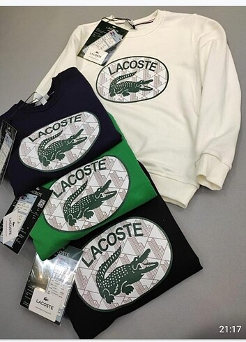 LACOSTE ERKEK SWEATSHİRT SİYAH RENK 