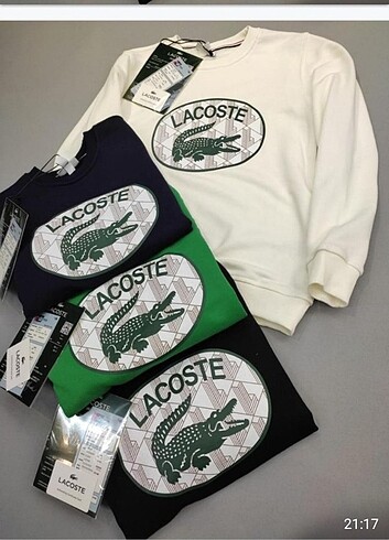 xxl Beden LACOSTE ERKEK SWEATSHİRT SİYAH RENK