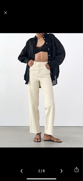 Zara straight fit jean