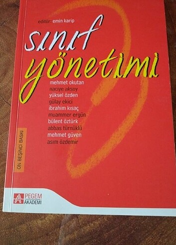 Sınıf yönetimi 15.basım #pegem