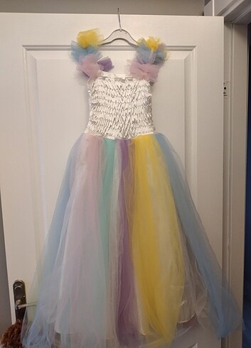 Standart Beden Beden çeşitli Renk Unicorn parti elbise