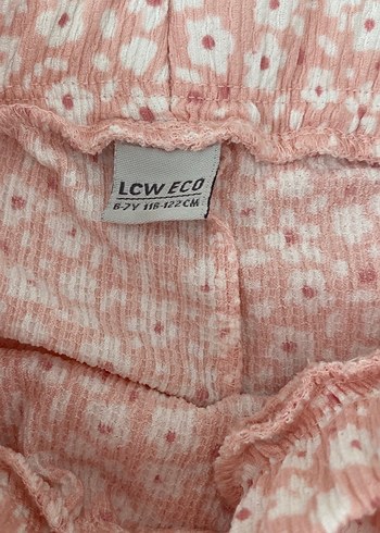 Pembe Çiçekli Volanlı Mini şort etek - Görsel 3