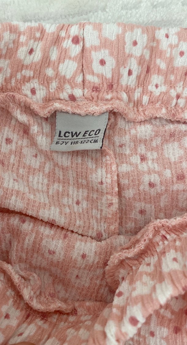 Pembe Çiçekli Volanlı Mini şort etek - Görsel 3