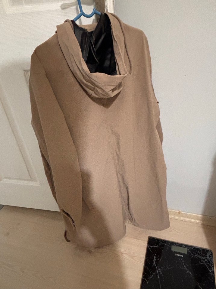 Bej Midi Trençkot, yağmurluk - Görsel 3