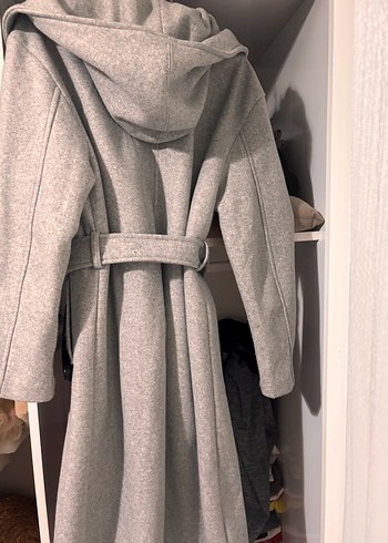 Gri Kuşaklı Uzun Kaban - Görsel 2