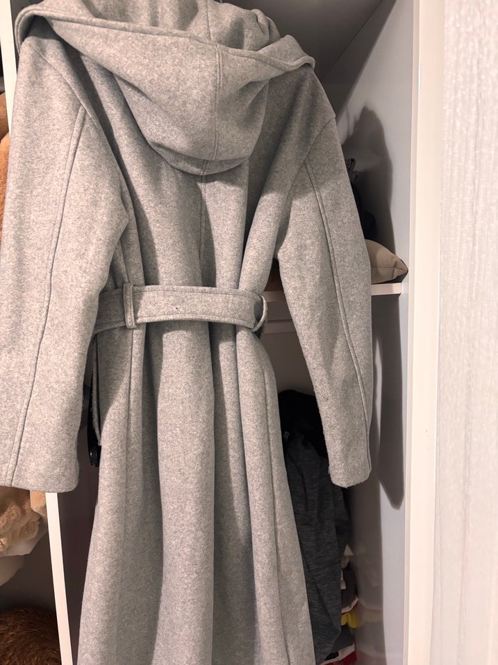 Gri Kuşaklı Uzun Kaban - Görsel 2