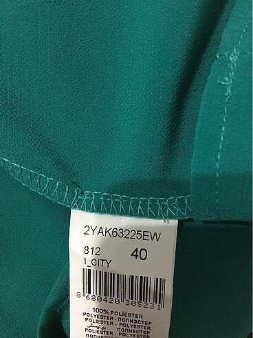 40 Beden yeşil Renk Koton bluz