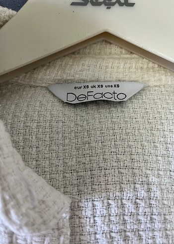 Defacto Beyaz Keten Düğmeli Kadın Gömlek